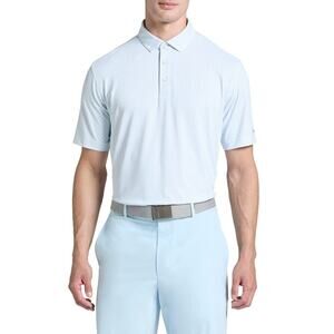 Walter Hagen Men's Performance 11 Novelty Print Golf Polo, 4XLT, Deco Leaf White